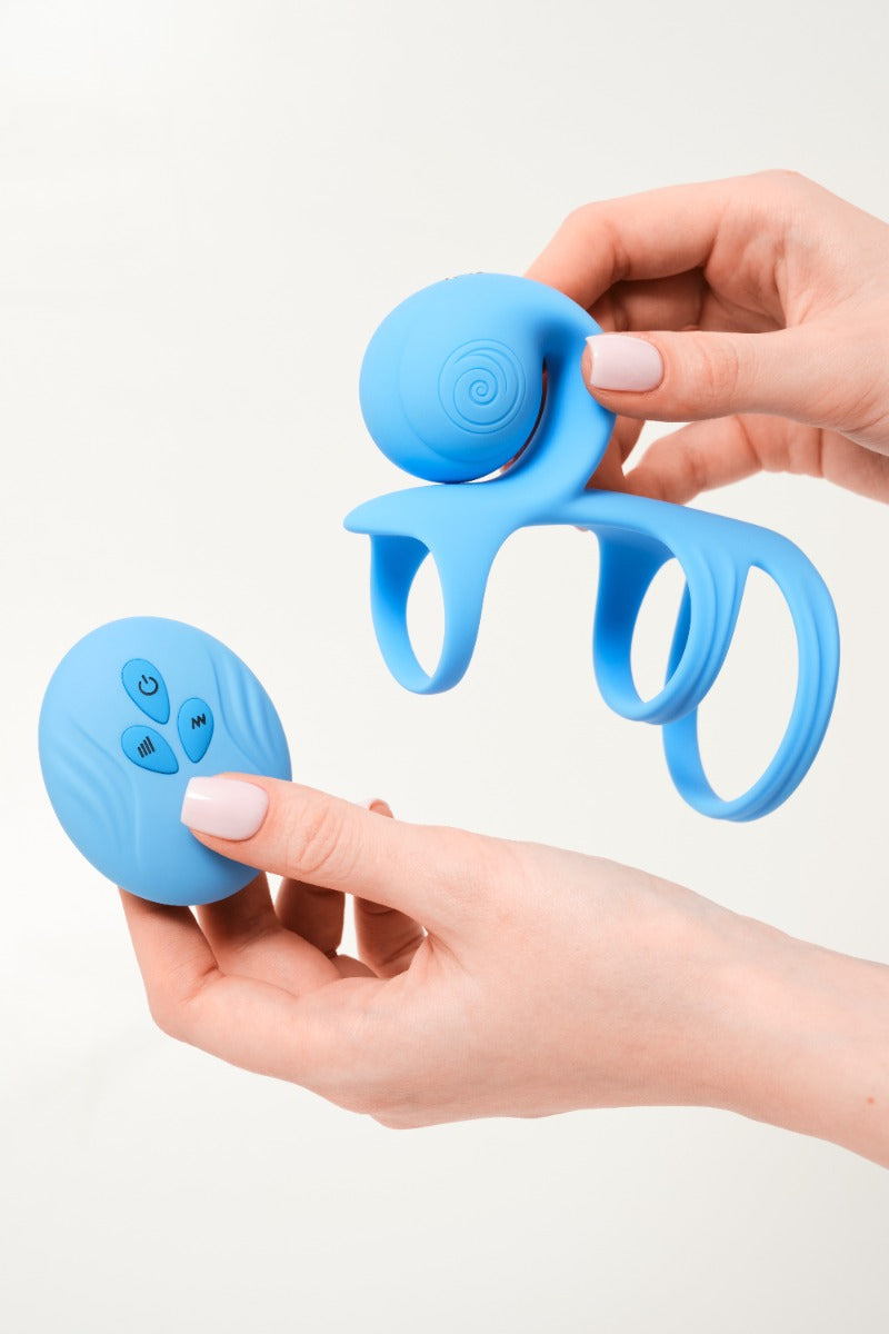 SVibe Snail JOVI ARC Couples Ring - Blue Haze by Snail Vibe - Image 4