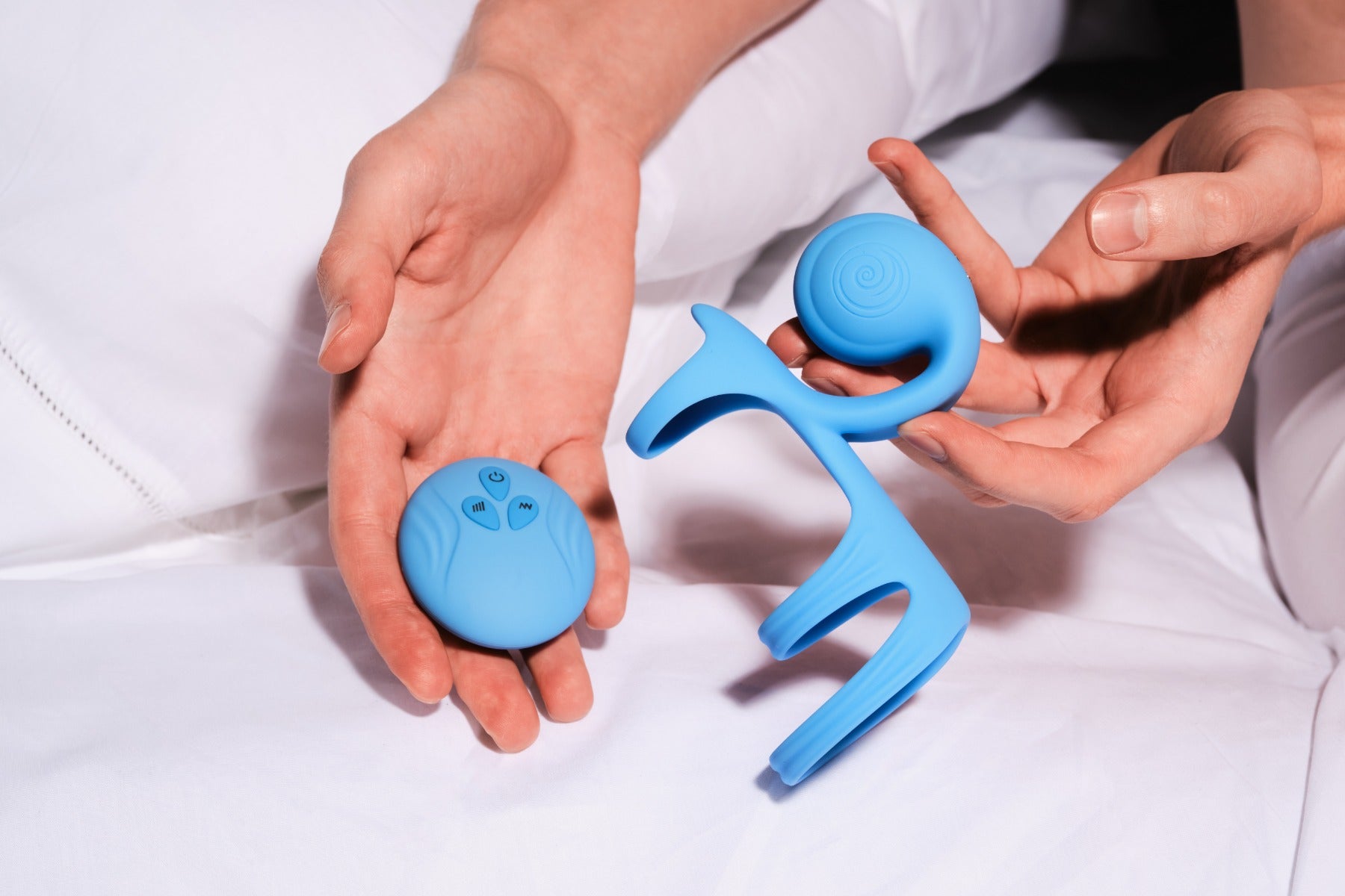 SVibe Snail JOVI ARC Couples Ring - Blue Haze by Snail Vibe - Image 2