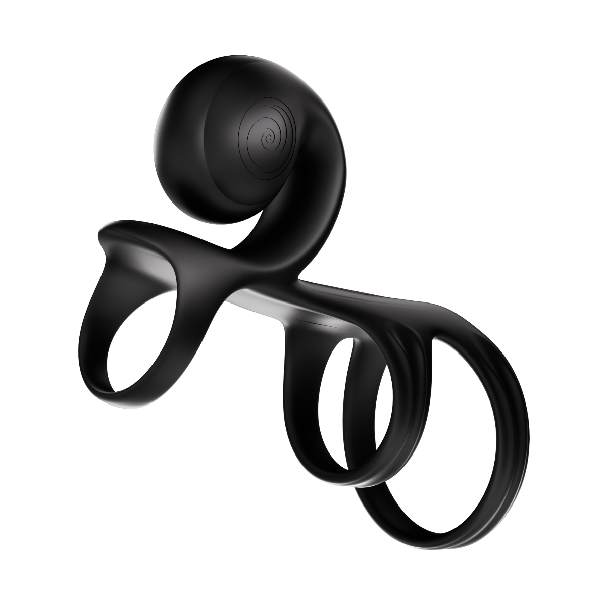 SVibe Snail JOVI ARC Couples Ring - Noir Haze by Snail Vibe - Image 2