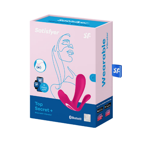 Satisfyer Top Secret+ App-Controlled Pink Wearable Vibrator - Image 2