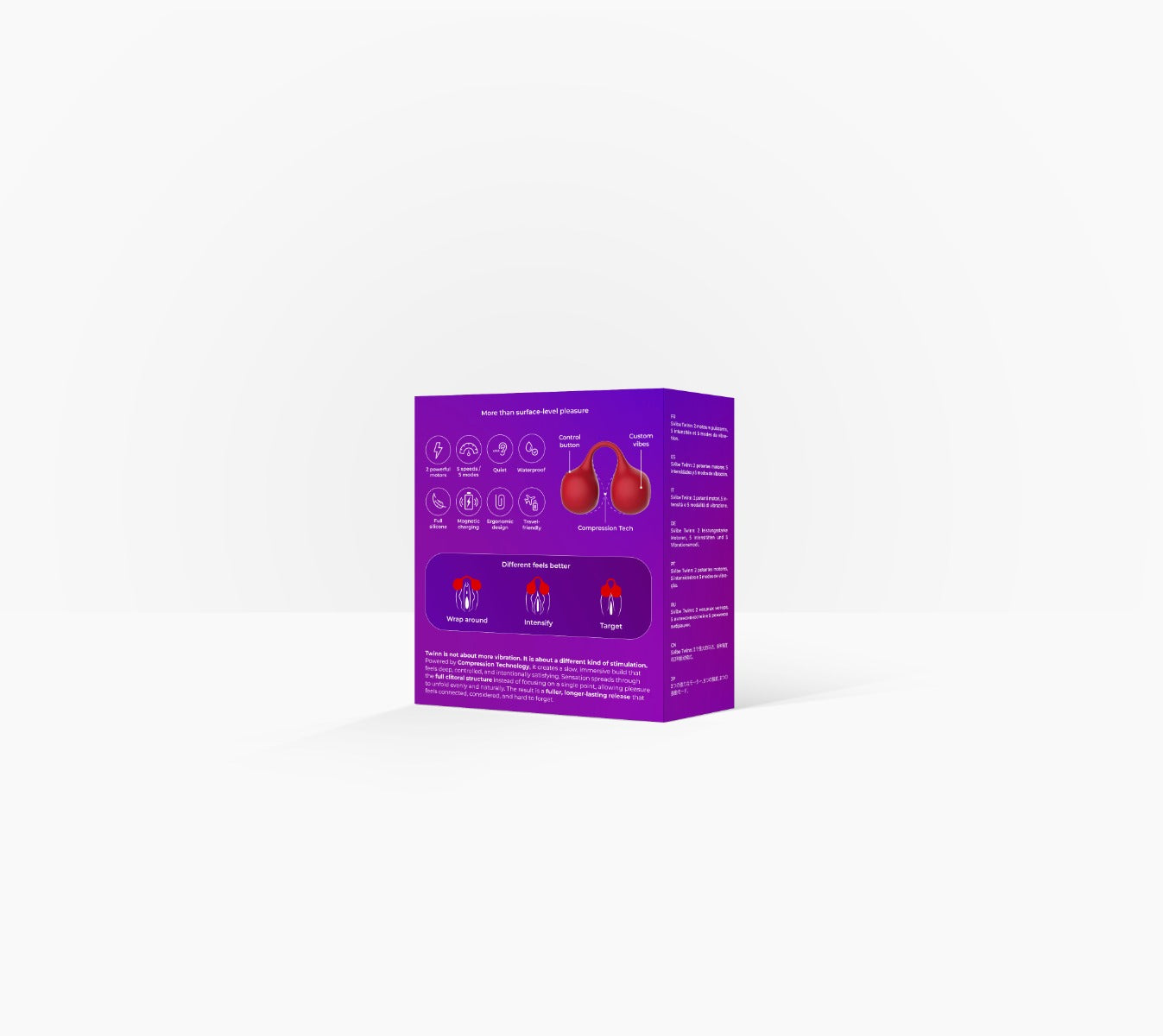 SVibe Snail TWINN Finger Vibrator - Cherry (Red) - NO APP by Snail Vibe - Image 2