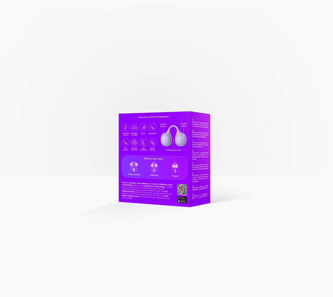 SVibe Snail TWINN Finger Vibrator - Lilac - APP by Snail Vibe - Image 2