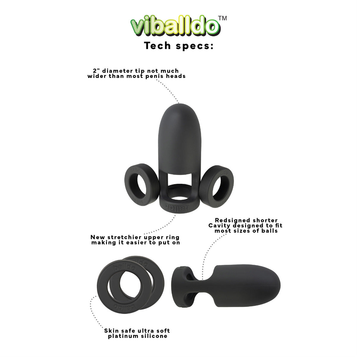Balldo - Viballdo - Vibrating - Black - Image 4