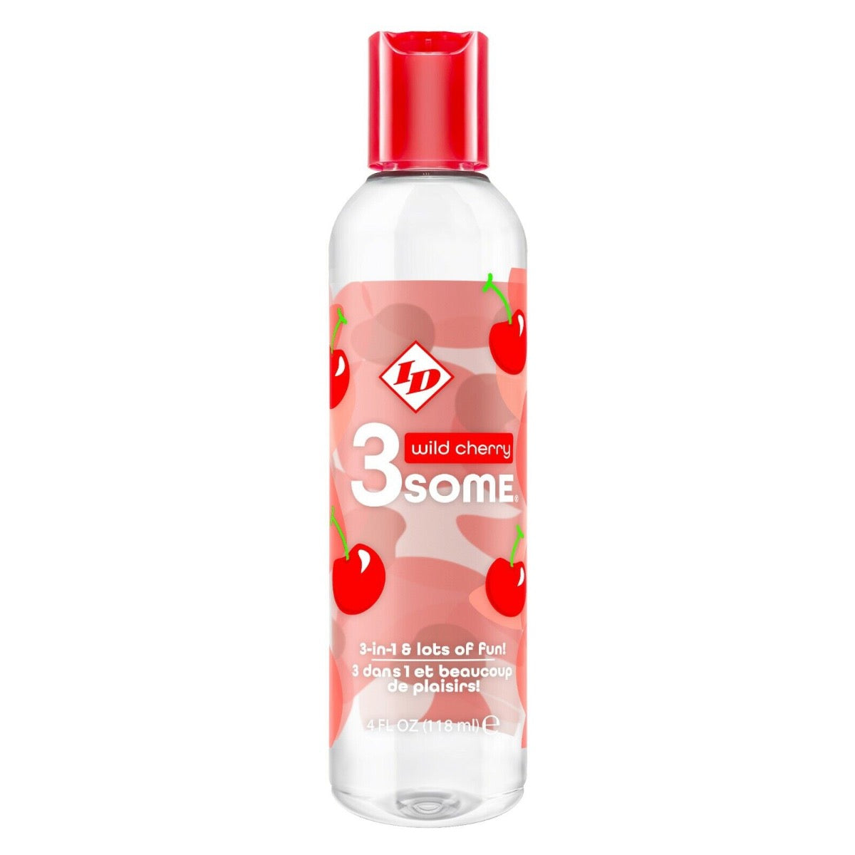 ID 3some 4 fl oz Wild Cherry Bottle by ID Lubricant