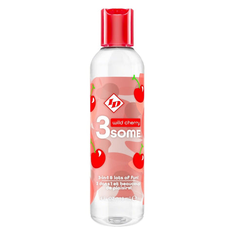 ID 3some 4 fl oz Wild Cherry Bottle by ID Lubricant