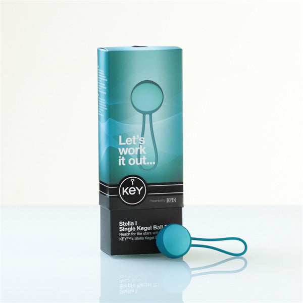 Key by Jopen Stella I Single Kegel Ball Set - Robin Egg Blue