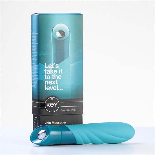 Key by Jopen Vela Massager - Robin Egg Blue