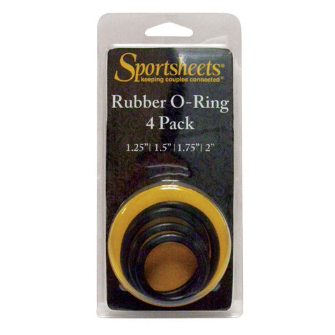 Sportsheets Rings Set-4 Assorted Sizes(Singles) - Strap On