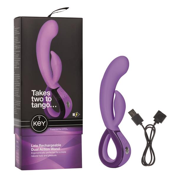 Key by Jopen Leia Designer Dual Motor Massager - Lavender