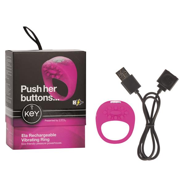 Key by Jopen Ela Enhancer USB Ring - Raspberry Pink