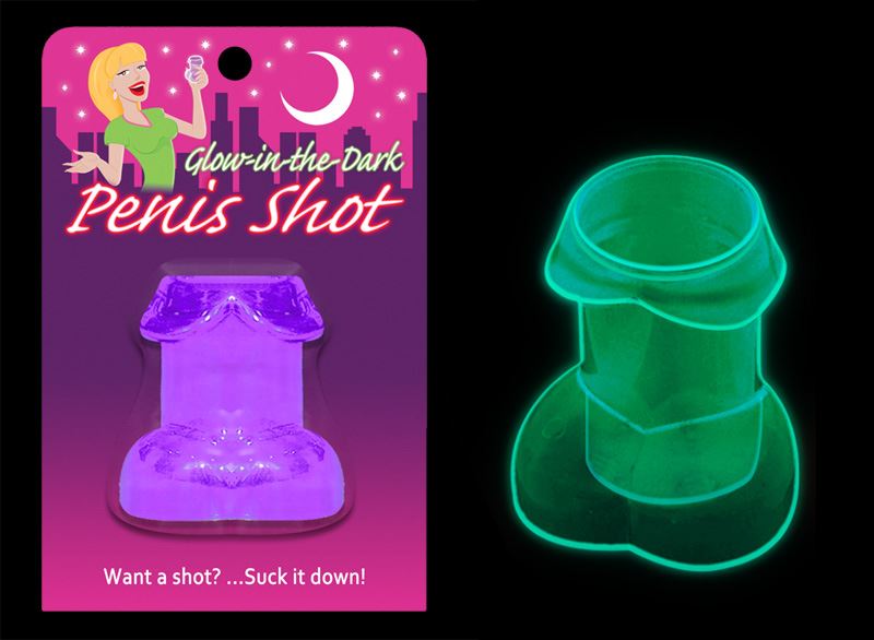 Glowing Penis Shot - Purple