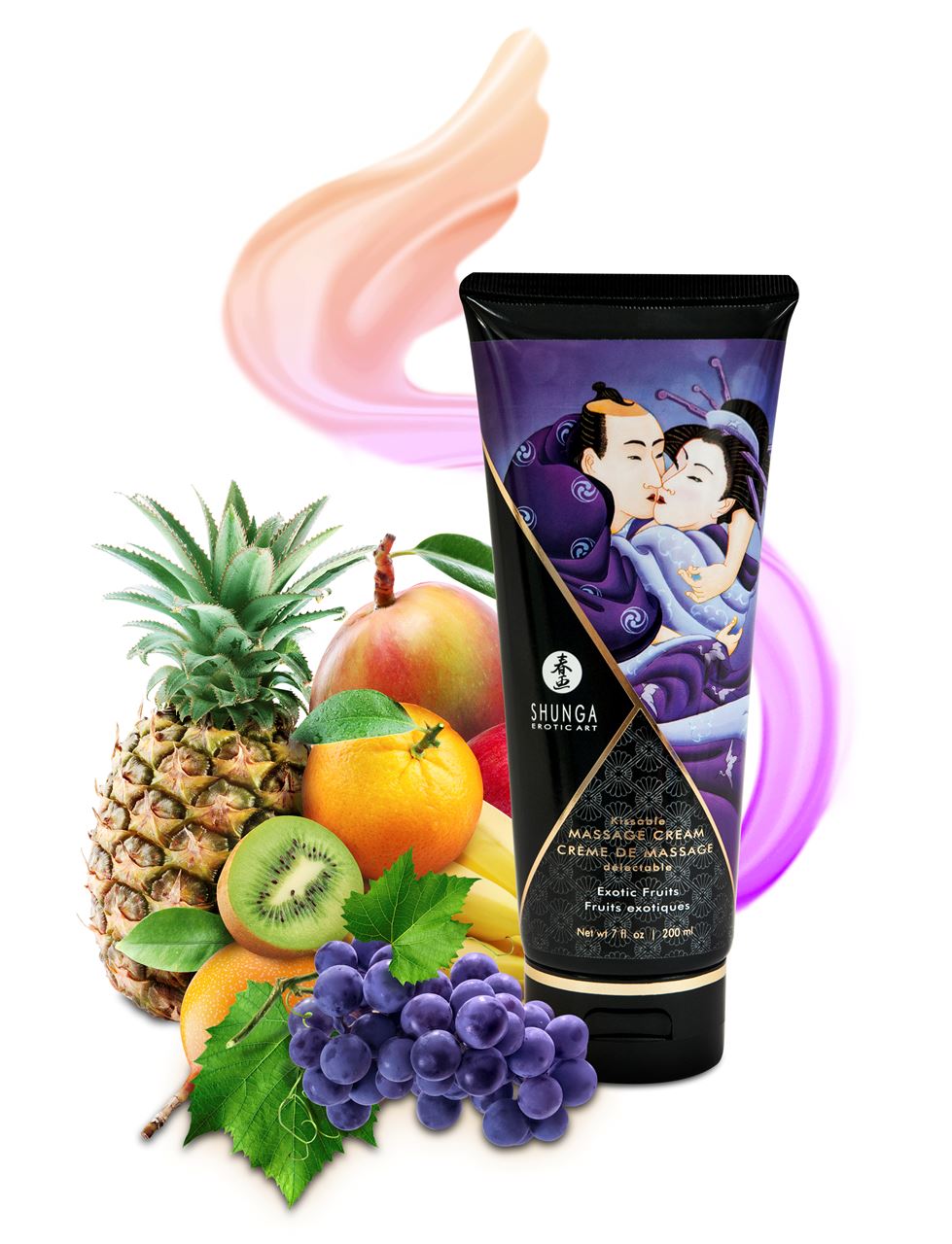Shunga Kissable Massage Creams 200ml/7fl.oz - Exotic Fruits