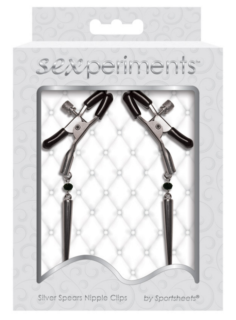 Sexperiments Silver Spears Nipple Clips