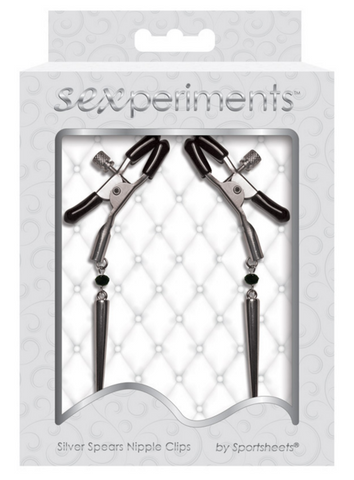 Sexperiments Silver Spears Nipple Clips