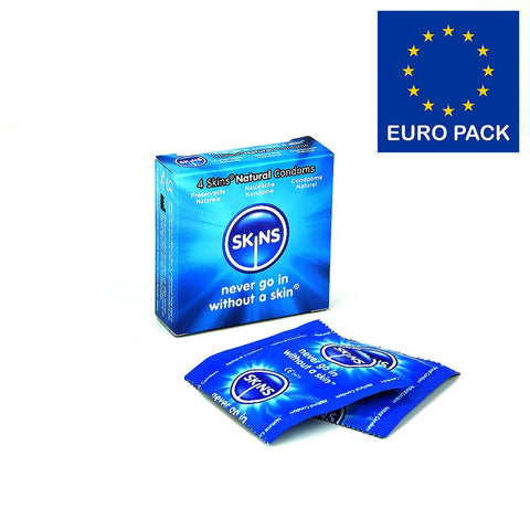 Skins Condoms Natural 4 Pack Euro 1