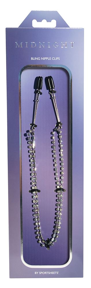 Midnight Bling Nipple Clips