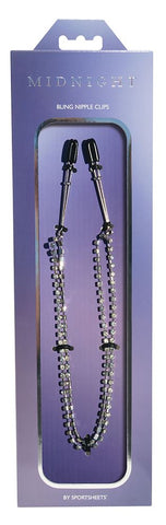 Midnight Bling Nipple Clips