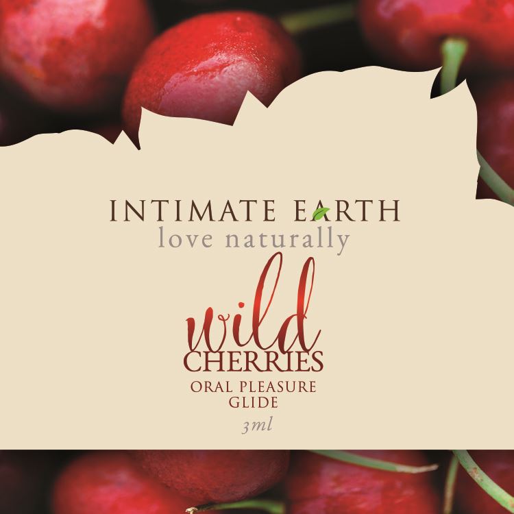 Intimate Earth Flavoured Lube - Wild Cherries 3ml Foil
