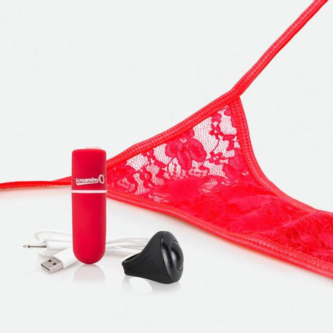 My Secret Screaming O Charged Remote Control Panty Vibe - Red