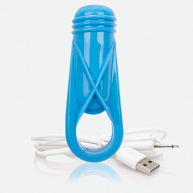 Screaming O Charged OYeah! Plus Rechargeable Vibe Ring - Blue