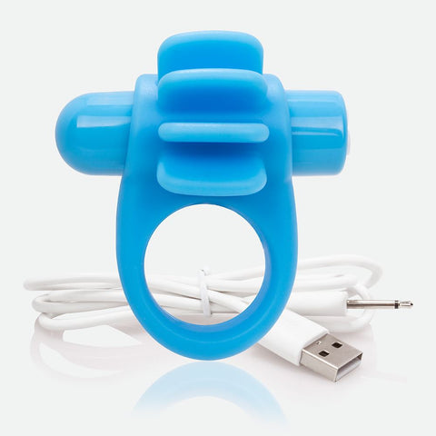 Screaming O Charged Skooch Rechargeable Vibrating Ring - Blue
