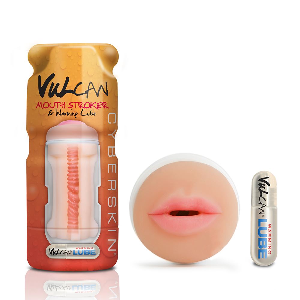 Cyber Skin - Vulcan Mouth Stroker w/Warming Lube - Cream