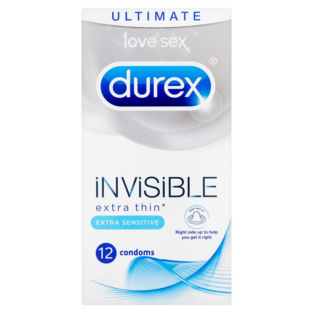 Durex Invisible Extra Sensitive 12's (New Packaging)