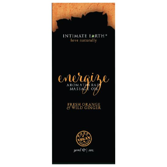 Intimate Earth Massage Oil 30ml/1 oz Foil - Energize