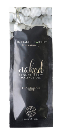 Intimate Earth Massage Oil 30ml/1 oz Foil - Naked