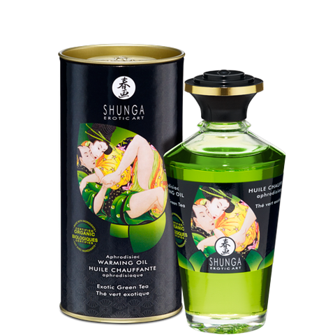 Shunga Warming Aphro Oil Organica - Exotic Green Tea