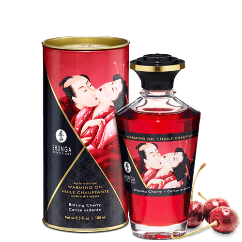 Shunga Warming Aphro Oil - Blazing Cherry