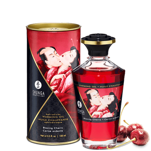 Shunga Warming Aphro Oil - Blazing Cherry