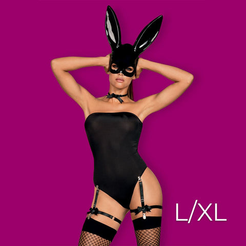 Obsessive - Bunny costume L/XL - Black