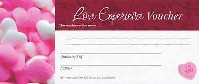 Love Vouchers - Blank Novelty Gift Cards for you to Complete