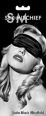 Sex & Mischief Satin Blindfold Black or Red