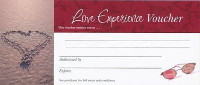 Love Vouchers - Blank Novelty Gift Cards for you to Complete