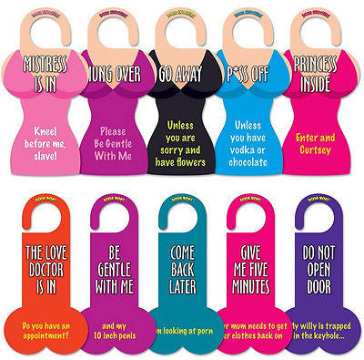 Adult Novelty Door Hangers