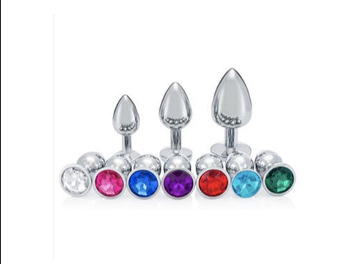 Luxury Diamond Butt Plugs Set of 3 small, medium, large