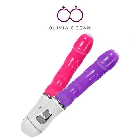 Vibrator Dildo Clear Jelly G Spot Rampant Rabbit Sex Toy Multi Speed 7 inch