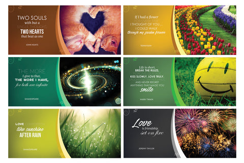 Set of 12 Beautiful  Love Notes with Quotes | For Your Romantic Love Messages