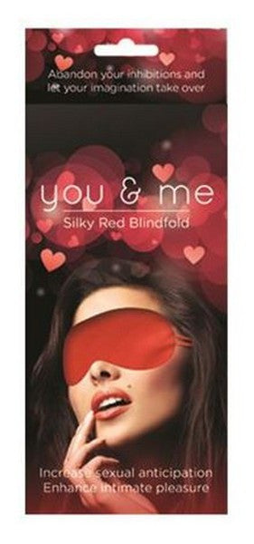 You & Me Red Satin Blindfold