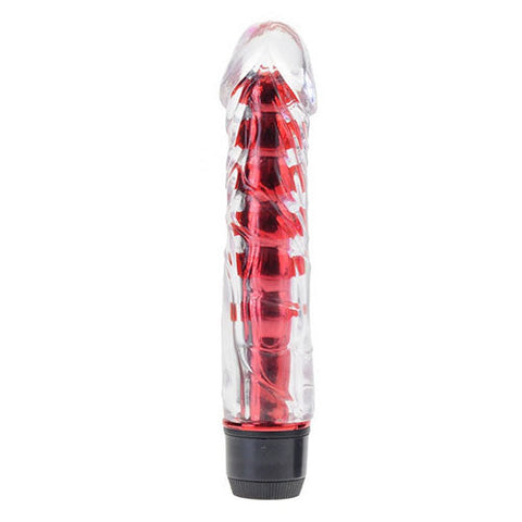 Vibrating Jelly Multi-Speed Vibrator-Dildo Sex Toy 5 inch FREE BATTERIES