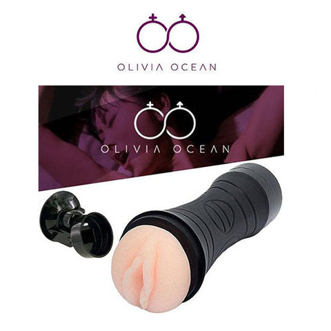 Vibrating Male Masturbator Flesh Cup Sex Toys for Men PLUS free lube AND flesh Shower attachment