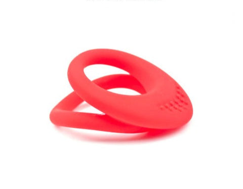 Dual Cock & Ball Penis Ring Male Adult Sex Toy Silicone Stay Hard Ring