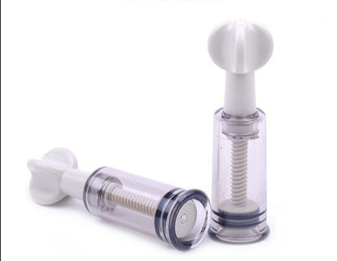 Twin Pack Nipple Enlarger Suckers Suction Pumps Twist Rotary