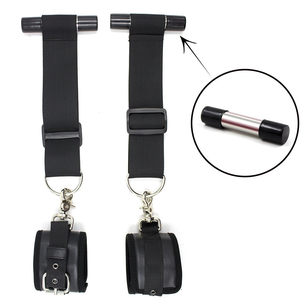 Hang Over Door Door Jam Leather Cuffs