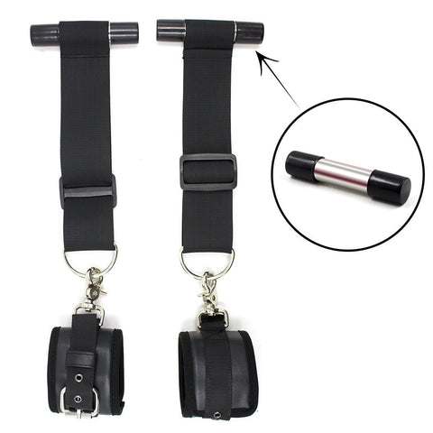Hang Over Door Door Jam Leather Cuffs