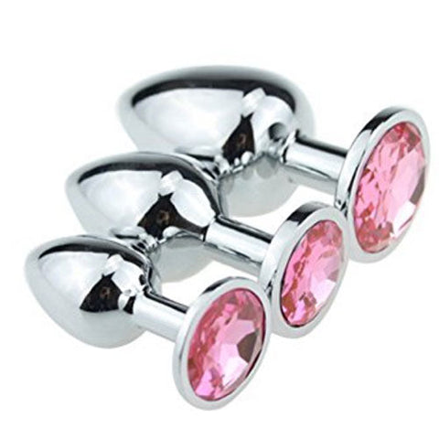 Luxury Diamond Butt Plugs Set of 3 small, medium, large