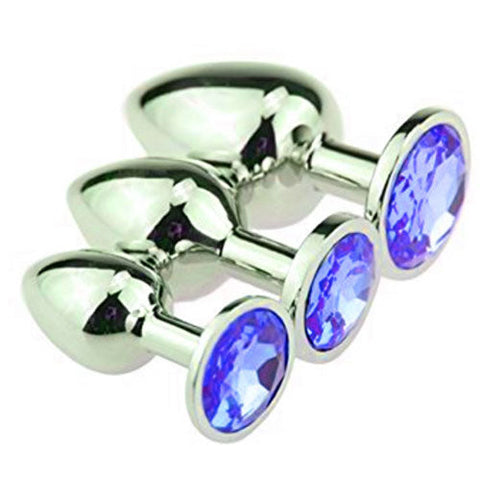 Luxury Diamond Butt Plugs Set of 3 small, medium, large