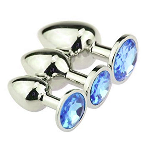 Luxury Diamond Butt Plugs Set of 3 small, medium, large